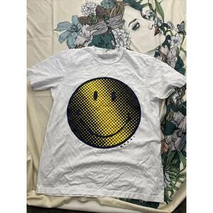 EL1 MARNI White SMILEY‎ T SHIRT SZ 52 H42